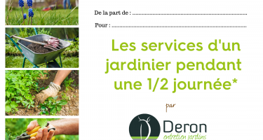 bon-cadeau Services d'un jardinier